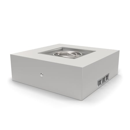 The Outdoor Plus 48 Square Quad Fire Pit - Hardieboard & Steel Frame - Spark Ignition with Flame Sense - Natural Gas OPT-S48PBFSEN-NG